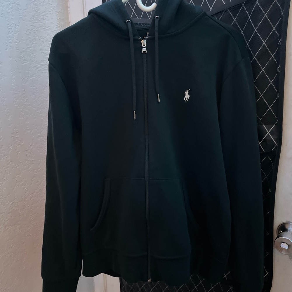 Polo Ralph Lauren Black Zip-Up Sweater